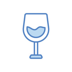 Wine glass vector icon