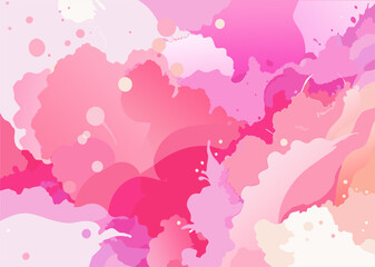 Elegant pink abstract background with fluid shapes and soft gradients, perfect for modern designs.