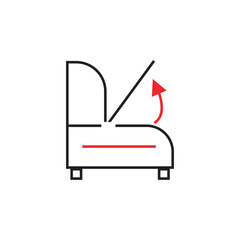 Basic sofa, storage sign