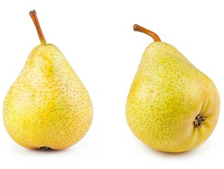 Pristine Pears: Exquisite Collection of Isolated Pears with Macro Details