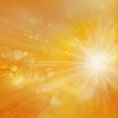 A blurred golden warm yellow and orange abstract sunny summer sky background Illustration Gerenative AI