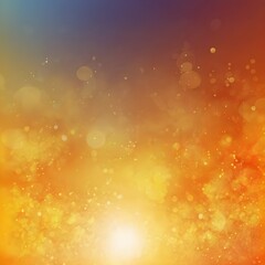 A blurred golden warm yellow and orange abstract sunny summer sky background Illustration Gerenative AI