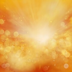 A blurred golden warm yellow and orange abstract sunny summer sky background Illustration Gerenative AI