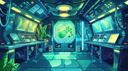 Futuristic Control Room