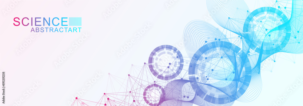 Fototapete quantum computing. quantum processing. artificial intelligence quantum computer technology concept. 