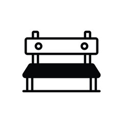 Bench vector icon