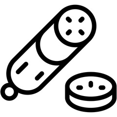 Food, meat, salami Icon
