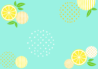 レモンのフレッシュなイラストの背景素材