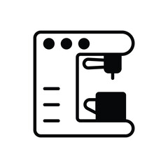 Coffee maker vector icon