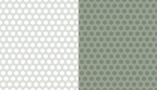 Ancient Japanese pattern Komochi-kikko representing traditional double-layered hexagonal tortoiseshell design