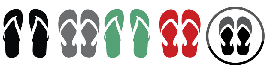 Flips Flops Silhouette.eps