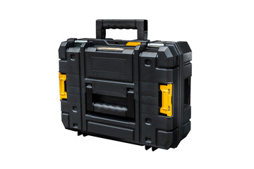 Tool box or tool chest for protect equipment and accessories, workbox watertight or Plastic box  isolated on white ,