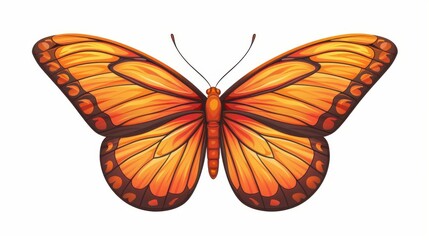 Vibrant butterfly art bursting with color, perfect for decor or gifts, showcasing natures beauty on a clean white canvas.