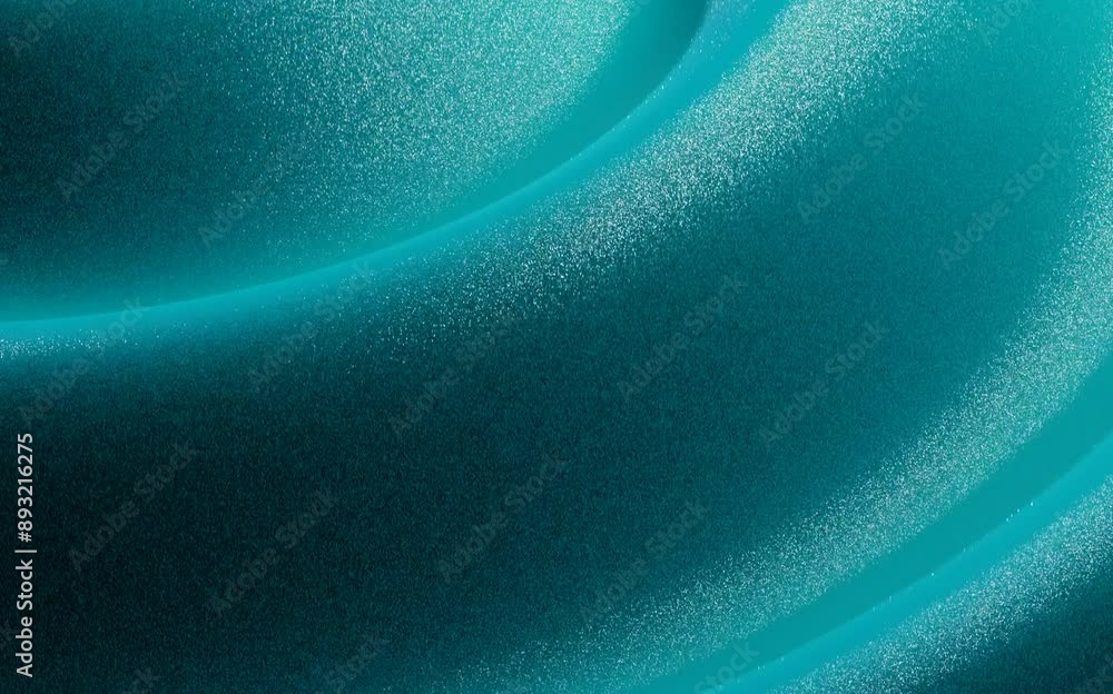 Poster teal glitter texture with wave motion effects. beautiful texture and effect.