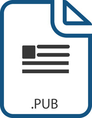 PUB   File icon with symbols
