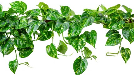 Green Vine with White Background