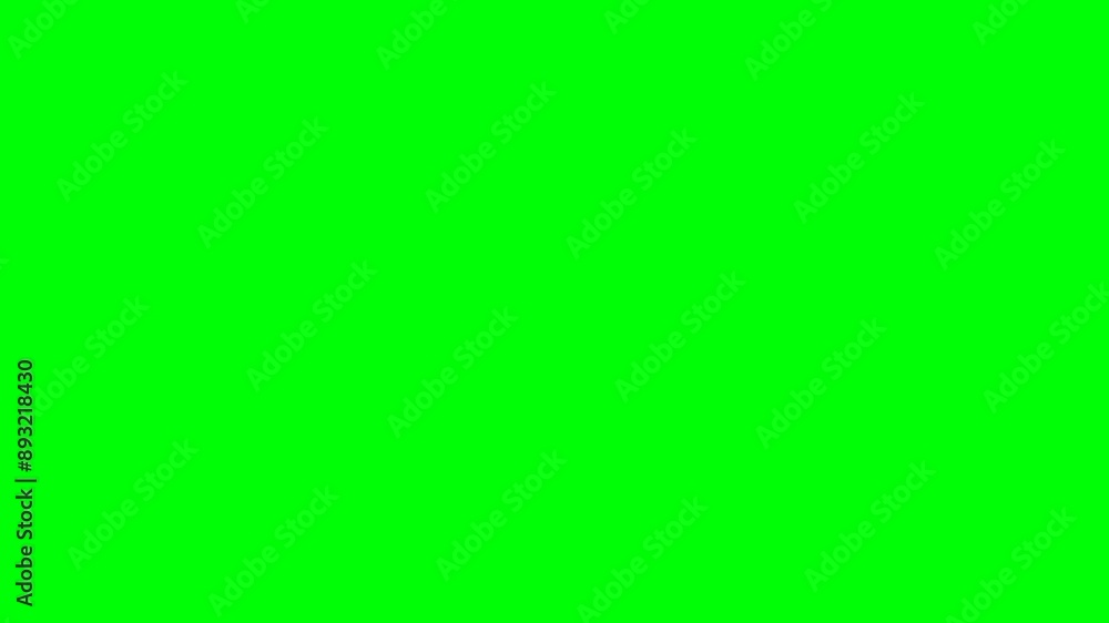 Poster rectangle making process video animation isolated on green background
