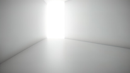 empty white room