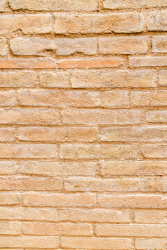 Fototapeta Antique brown brick wall with texture 