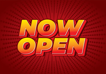Now open. Text effect in 3D style with good colors