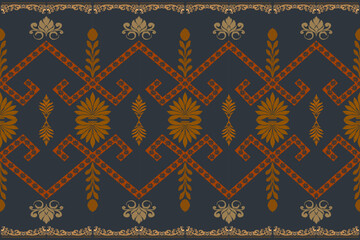 Geometric Ethnic pattern design for background or wallpaper and clothing .