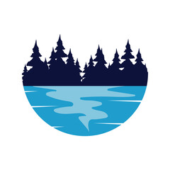 forest logo vector template