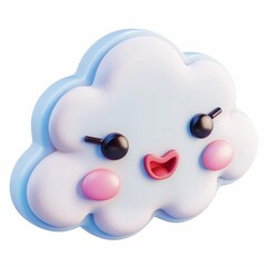 ute partly cloudy icon emoji on white background