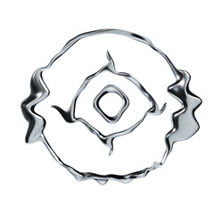 3d chrome icon