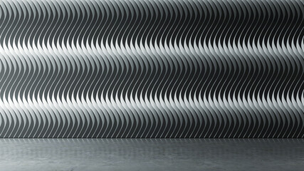 Large luxury modern bright interiors Living room mockup illustration 3D rendering image