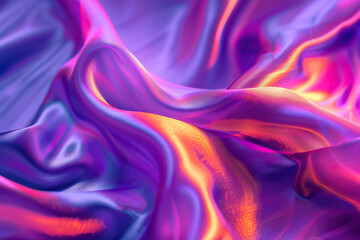 Fototapeta premium Beautiful texture surface neon wave, design natural abstract background