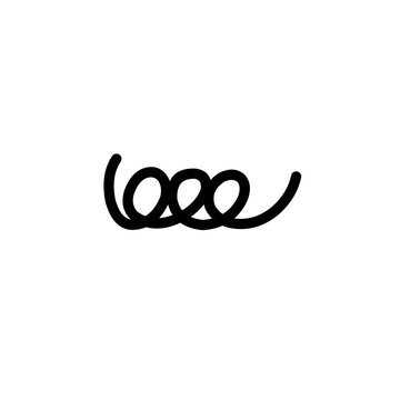 recommend clip art: spiral spring line illustration