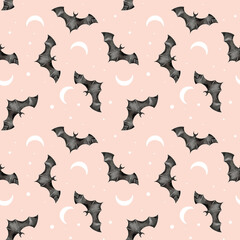 Halloween - Digital Papers Seamless - Commercial Use -Spooky season- Watercolor Patterns - Watercolor Halloween Digital- Printable Halloween