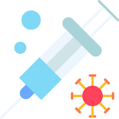 injection, vaccine, virus, medicine Icon
