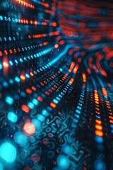 Obraz premium Data code binary background, digital binary data on computer screen, matrix pattern, cyberspace, bigdata banner