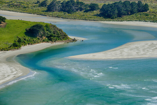New Zealand, South Island, Allans Beach and Hoopers Inlet