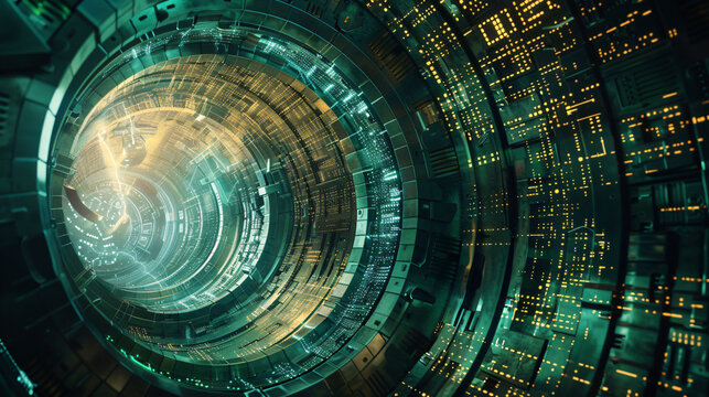 binary code tunnel
