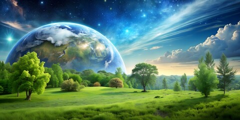 Talk about the environment give a voice to nature Generative By AI