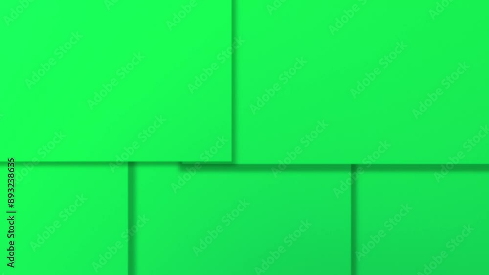 Poster background squares, green, symmetric lines with copy space