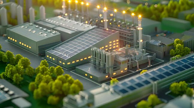 
Green industry eco power factory utilizing renewable energy sources to minimize carbon footprint and promote environmental sustainability
