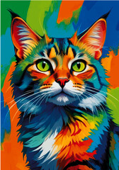 Obraz premium Bright Kitty