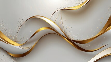 Luxury abstract background with golden lines on dark, modern backdrop concept 3d style. Illustration from vector about modern template deluxe design.
