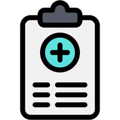 report, medical report, clipboard, document, hospital Icon