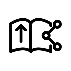 Obraz premium Book icon template