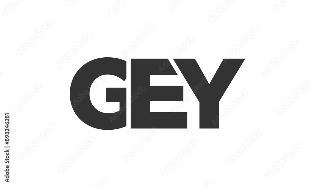 Poster gey logo design template with strong and modern bold text. initial based vector logotype featuring s