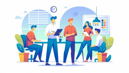 Strategic Brainstorming in Modern Workspace