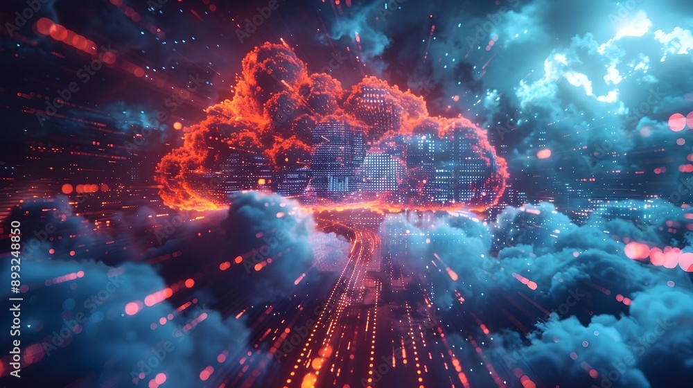 Poster dynamic visualization of edge computing with cloud and local data processing
