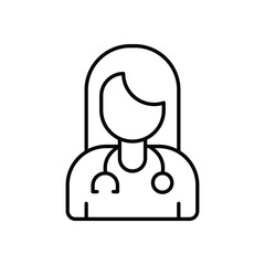 Women in Medicine vector icon