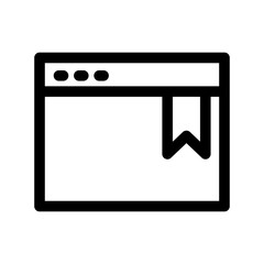 Bookmark icon template