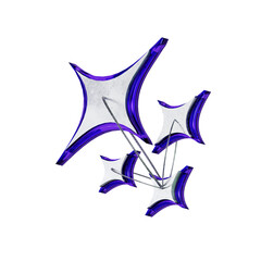 y2k purple star glass