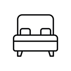 Bed vector icon